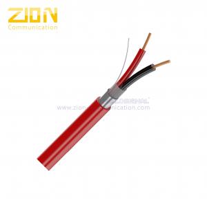 China FPLP-CL2P Fire Alarm Cable 14AWG 2 Cores Solid Shielded  for Burglar Alarm System supplier