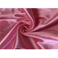 China 94% Polyester 6% Spandex Shiny Stretch Satin Fabric For Sleep Wear on sale