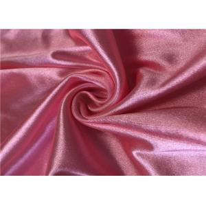 94% Polyester 6% Spandex Shiny Stretch Satin Fabric For Sleep Wear