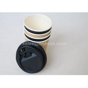 Custom Printed 9oz PLA Paper Cups , Corrugated Coffee Paper Cup For Hot Drinking