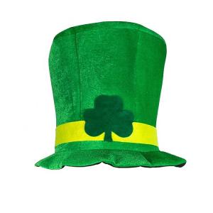 China Irish Festival St Patricks Day Hat , Shamrock Green Top Funky Festival Hats wholesale