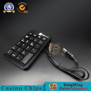China Slim Baccarat Gambling Systems USB Number Keyboard Black Plastic Wired Keyboard Table System supplier