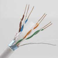 Indoor FTP 0.57mm CCA Cat6 Lan Cable PVC 305m Al Foil For Networking