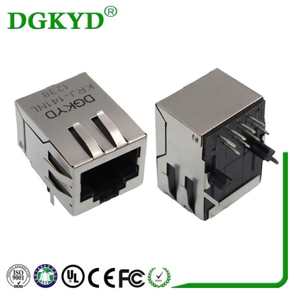 China Conector padrão dos ethernet RJ45 do gato 5 com o transformador magnético personalizado supplier