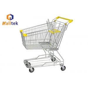 Asian 4 Wheel Retail Hand Supermarket Shopping Trolley Cart 60-240 Liter