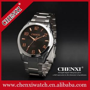 China Rose Gold 021A Wedding Gift Watch Men's Wrist Watches Round Stainless Steel Band Watch Pink Black Watches Man supplier