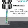 Set for WoodworkingCNC Milling Cutter Cutting Tool Router Bit Extreme Uselife Coated Solid Carbide