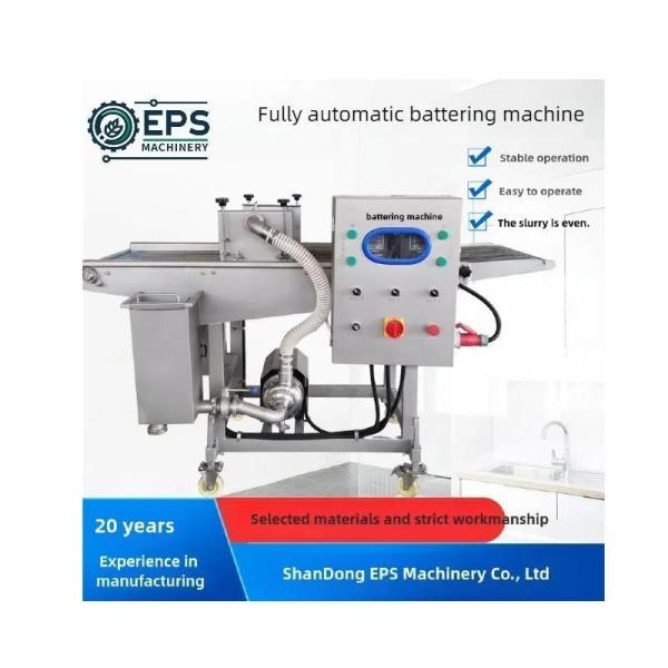 Customized Popular Beef and Chicken Popcorn Battering Machine for Thermal Processing