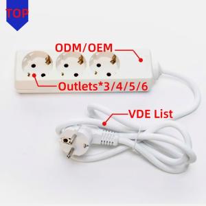 China 3m 3 Way ユニバーサル拡張ケーブルとマルチプラグ用スイッチソケット 電力ソケット拡張 3*0.75 白色 オーダーメイドオプション wholesale