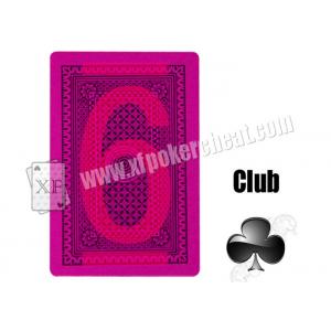 China Magic Props Silver Paper Invisible Playing Cards , Gambling Cheat Marked Poker Cards supplier
