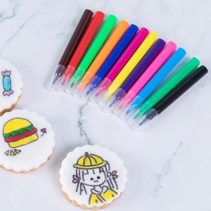 Kids Fun DIY Cookies Fine Point Edible Marker Pen Mini Size 9 Colors