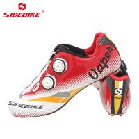 China Custom Carbon Cycling Shoes Bright Color Printed Low Wind Resistance EVA Insole on sale