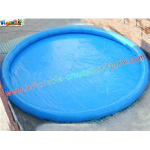 9M diameter Round shape Blue Swimming Inflatable Water Pools with thick "O" anchor point