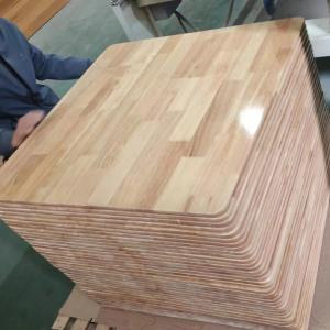Solid Wood Desktop UV Oak Board Rubber Wood Finger Joint Board for Solid Wood Desktops