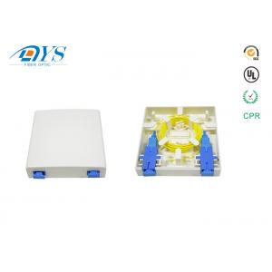 China 1 , 2 Port Mini FTTH Faceplate Panel 86 Type Fiber Optic Terminal Box FTTH - 006 Outlet Mini 2 Port Box With SC Adapter supplier