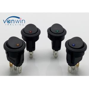Diverse Color DVR Accessories , Car Truck Rocker Round Toggle LED Switch On - Off Control
