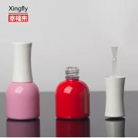 China UV Gel 10ml Nail Polish Black Bottle Glass Spray Coating Silk Printing on sale