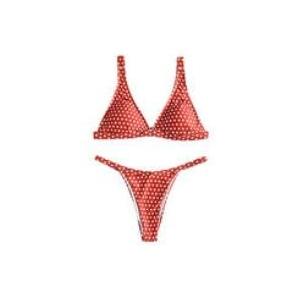 China 2018 new summer sexy Women bandage polka dot Bikini set Swimwear Bathing Suit Triangle women lace supplier
