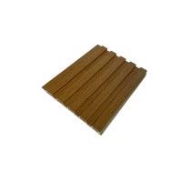 China ODM Wood Plastic Composite Sheet Embossing Fluted WPC Panel For Indoor on sale