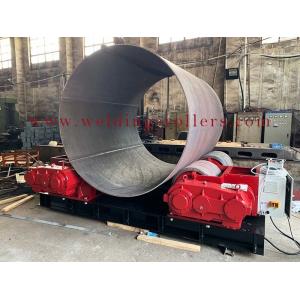 China Heavy Duty 100 Tons Tank Turning Rolls , Welding Roller Stand Steel Rolls Red / Black supplier