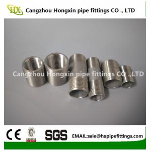 1/8-6 inch 316L,304 stainless steel threaded both end pipe barrel nipple，stainless steel pipe nipples