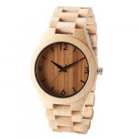 RoHS waterproof wood watch Anniversary Gift Engraved wrist watch