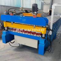 0.8mm Steel Profile C8 C21 Roofing Sheet Roll Forming Machine Ibr Design Making