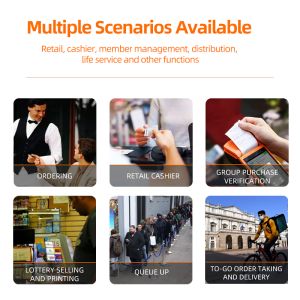 SUNMI V2 Pro NFC 4G Portable Mobile Android Pos Machine Point of Sale System With Invoice Bill Receipt Printer