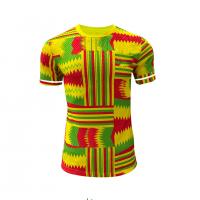 China Durable Africa Cup Player Version Jersey Permeable Orange Yellow White Color on sale