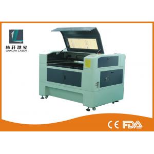 China High Accuracy Desktop CO2 Laser Engraver , LCD Control Fabric Laser Engraving Machine supplier