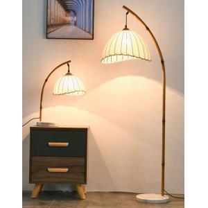 Retro Chinese bamboo floor lamp for homestayliving room sofa study bedside lamp