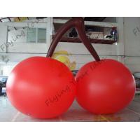 China Red PVC 3m High Cherry Shaped Balloons For Trade Fair Display on sale