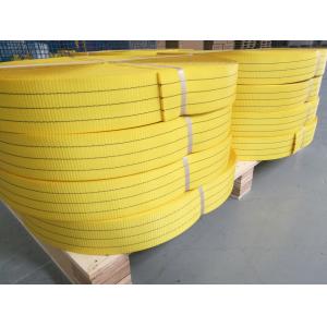 China Polyester Tie Down Strap Material EN1492 Standard For Lifting Sling Webbing Sling wholesale