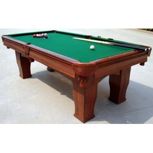 China Deluxe Full Size Heavy Duty Pool Table 8FT With Leather Pocket / Blend Wool supplier