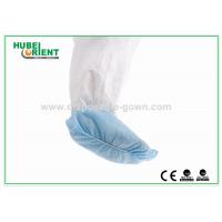 Non Slip PP Disposable use Shoe Cover Blue White Non-woven Comfortable and durable use
