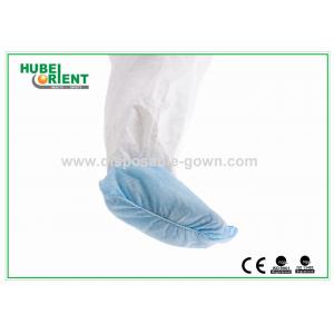 China Non Slip PP Disposable use Shoe Cover Blue White Non-woven Comfortable and durable use supplier
