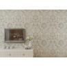Embossed Victorian Damask Wallpaper , Creamy white Living Room Wallpaper CE
