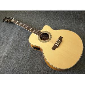 12 Strings Acoustic Guitar / guitar natural AAA Solid Spruce Body 43 inch Guitar Acoustic Fishman Pickups guitar