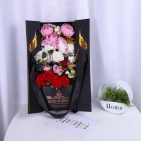 China Black Empty Valentines Cardboard Flower Boxes Wholesale OEM on sale