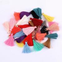 China Colorful Cotton Tassel 3cm Garment Decoration Cotton Thread Tassels on sale