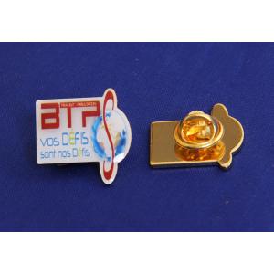 irregular custom make logo promotional printing badge, metal printing pin badge
