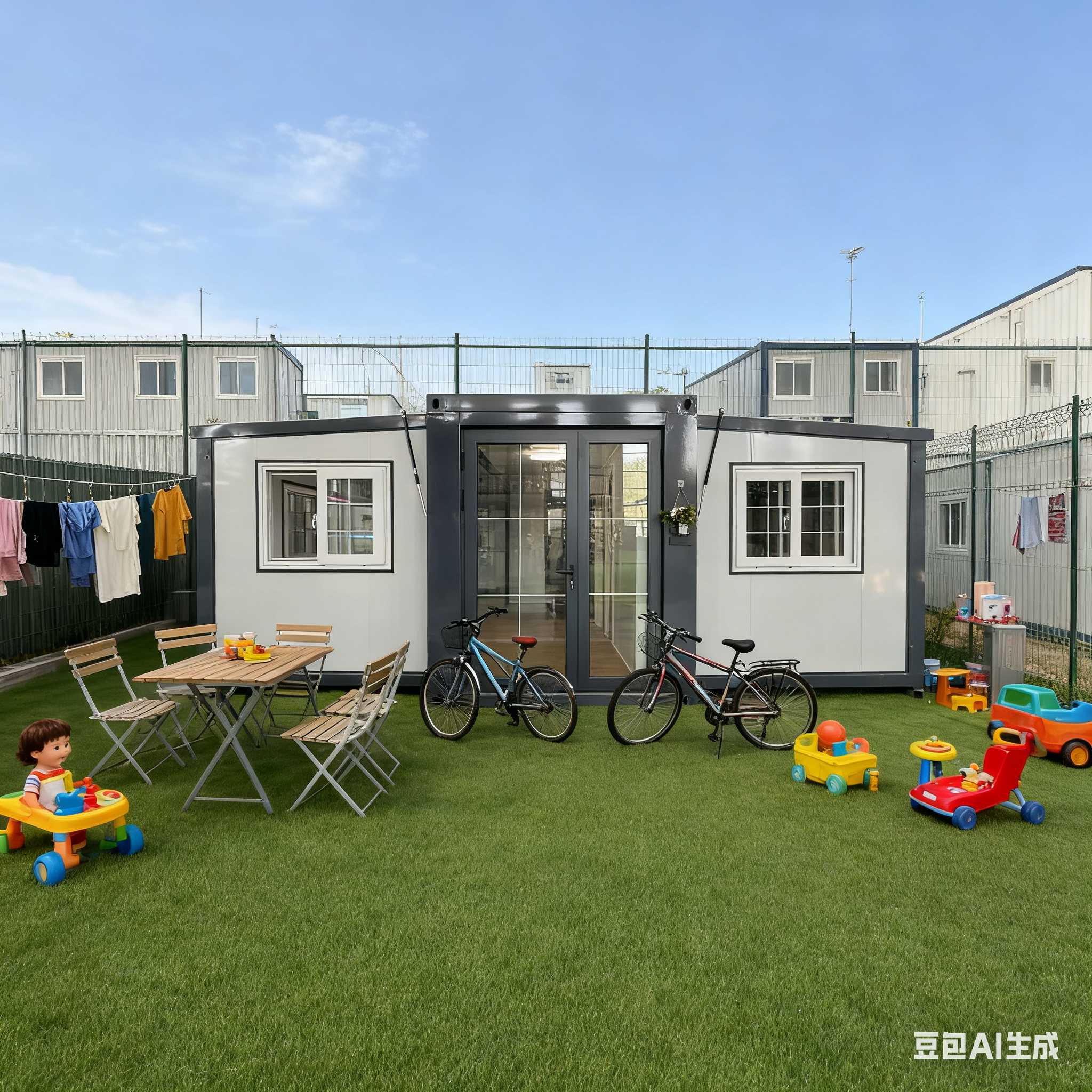 China Customizable Terrace Makes Installation Easy and Fast for Expandable Double Wing 20 FT Container House wholesale