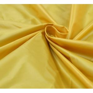 Garment Gold Taffeta Fabric , 100% Polyester PU / PA  Coated Polyester Taffeta