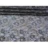 China Vintage Metallic Lace Fabric Blue , Nylon Tulle Floral Lace Fabric SYD-0002 wholesale