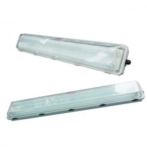 China Atex Led Fluorescent Lamp IP65 Flameproof Explosion Proof Single And Double Tube supplier