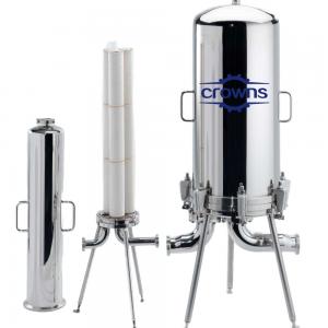 China Stainless Steel 304/316 Micro Cartridge Filter Housing Rum Plum Fruit Brandy Industrial Filtration Equ