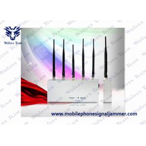 China Handheld Cell Phone Jammer Kit 3G GSM CDMA 5 Antenna 33W Energy Consumption supplier