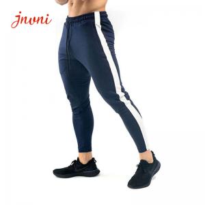 China Zipper Men Running Pants Sports Fitness Tights Gym Jogger Bodybuilding Sweatpants supplier