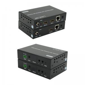 120M HDMI Extender Distribution Over IP Extender With LED Remote RS232 AV Over IP