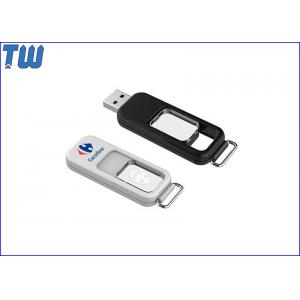 China Sliding Acrylic Free Key Ring Thumb Drive 32GB USB Memory Stick supplier